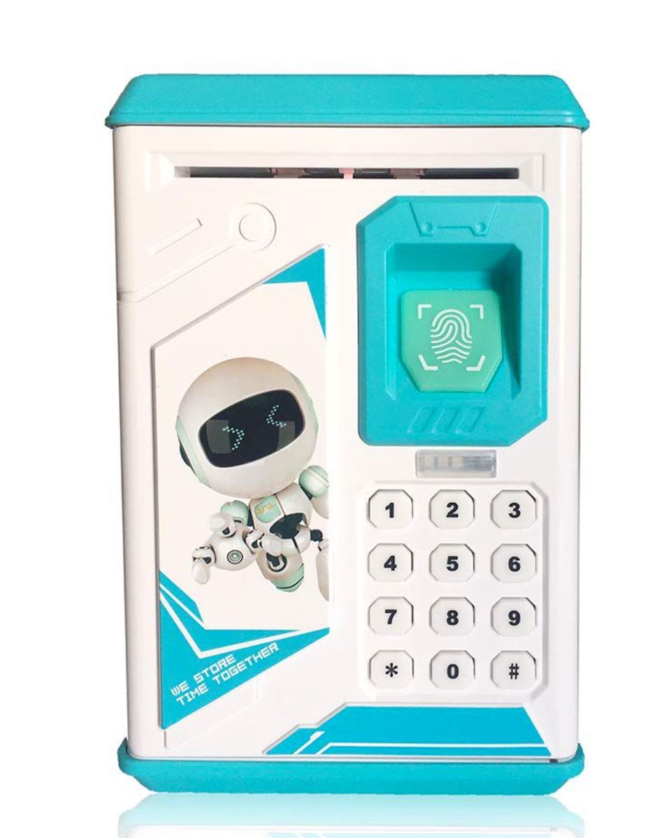 Kids ATM Password Finger Print Access Bank Pink or Blue